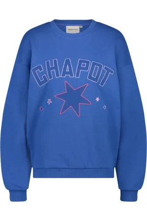 Fabienne Chapot Bluzy, Kobieta, Niebieski, S, Terry Sport Heart Sweater