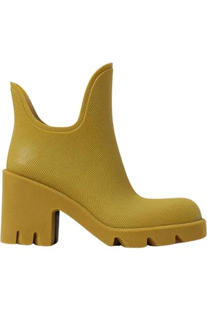 Burberry Buty, Kobieta, Żółty, 35 EU, Beżowe Gumowe Botki