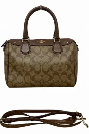 Coach Pre-owned, Kobieta, Beżowy, ONE SIZE, Skóra, Pre-owned Canvas handbags