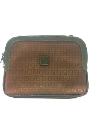 Fendi Pre-owned, Kobieta, brązowy, ONE SIZE, Bawełna, Pre-owned Cotton fendi-bags