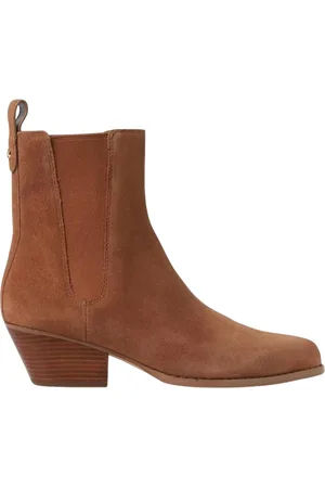 Michael Kors Buty, Kobieta, brązowy, 37 1/2 EU, Zamsz, Eleganckie Zamszowe Botki