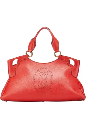 Cartier Pre-owned, Kobieta, Czerwony, ONE SIZE, Skóra, Pre-owned Leather totes