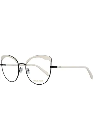 Emilio Pucci Akcesoria, Kobieta, Czarny, ONE SIZE, Czarne Okulary Optyczne Cat Eye