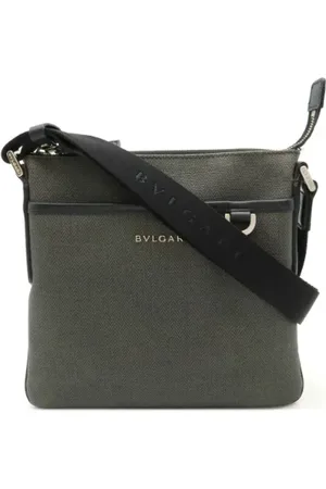 Bvlgari Pre-owned, Kobieta, Szary, ONE SIZE, Skóra, Pre-owned skórzane torby na ramię