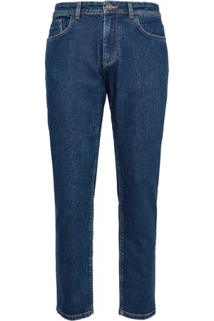Boggi Milano Jeansy, Mężczyzna, Niebieski, W38, Denim, Stretch Denim Jeansy