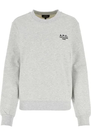 A.P.C. Bluzy, Kobieta, Szary, S, Bawełna, Jasnoszara bluza z bawełny stretch