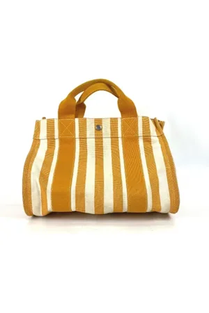 Hermès Pre-owned, Kobieta, Pomarańczowy, ONE SIZE, Bawełna, Pre-owned Cotton handbags