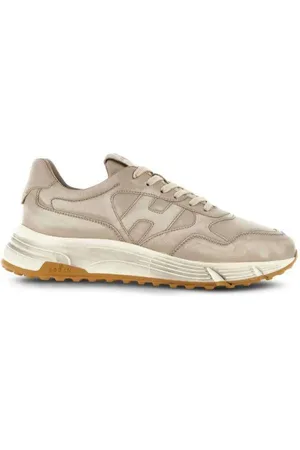 Hogan Buty, Mężczyzna, Beżowy, 42 1/2 EU, Stylowe Buty na Sznurowadła