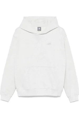 New Balance Bluzy, Kobieta, Szary, M, Bawełna, Klasyczna bluza z kapturem Heather Grey