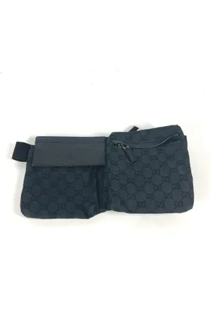 Gucci Pre-owned, Kobieta, Czarny, ONE SIZE, Bawełna, Pre-owned Cotton gucci-bags