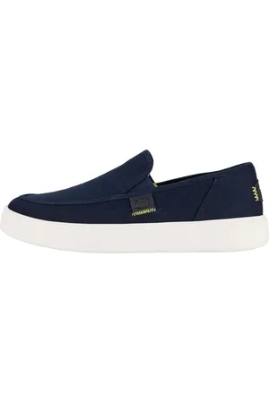Hey dude Buty, Mężczyzna, Niebieski, 42 EU, Sunapee Canvas Niebiesko-Białe Buty