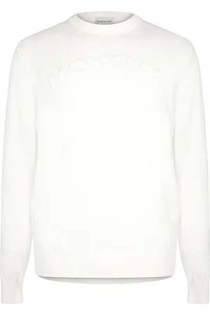 Moncler Bluzy, Mężczyzna, Biały, M, Stylowe Dzianiny na Wszystkie Okazje