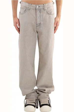 haikure Jeansy, Mężczyzna, Szary, W32, Denim, Buckle Overdyed Jeansy w L0873
