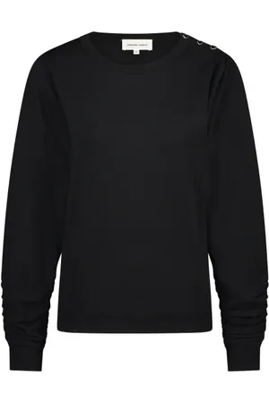 Fabienne Chapot Swetry, Kobieta, Czarny, M, Len, Molly Scrunch Pullover