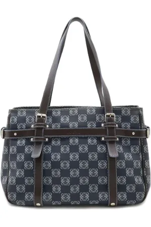 Loewe Pre-owned, Kobieta, Niebieski, ONE SIZE, Skóra, Pre-owned Plastic totes