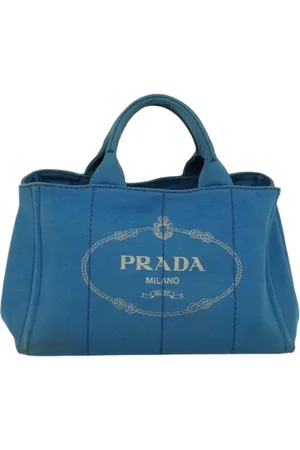 Prada Pre-owned, Kobieta, Niebieski, ONE SIZE, Pre-owned Canvas prada-bags