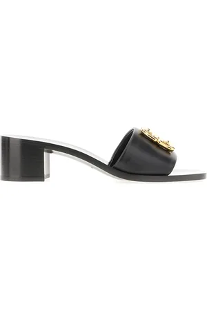 Givenchy Buty, Kobieta, Czarny, 40 EU, Skóra, Klapki 4G ze skóry