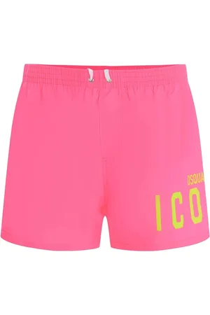 Dsquared2 Stroje kąpielowe, Mężczyzna, Różowy, L, Midi Boxer Briefs
