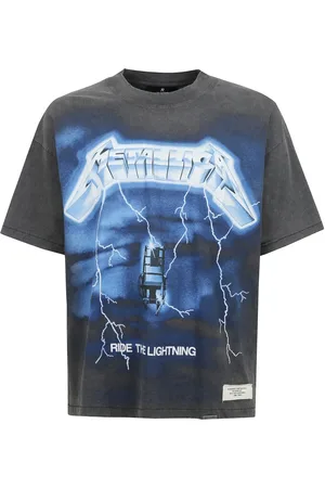 Represent Koszulki, Mężczyzna, Szary, L, Krótki rękaw Metallica T-shirt z logo