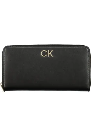 Calvin Klein Akcesoria, Kobieta, Czarny, ONE SIZE, Portfel Damski Czarny Rfid Zamek Błyskawiczny
