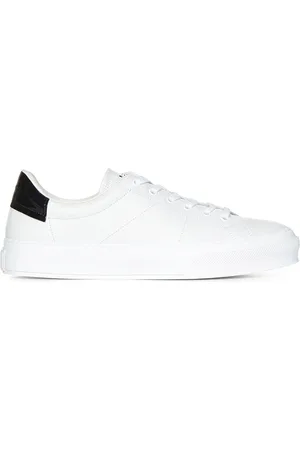 Givenchy Buty, Mężczyzna, Biały, 40 EU, Białe Sneakersy z Czarnym Wkładem na Pięcie