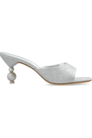 SOPHIA WEBSTER Buty, Kobieta, Szary, 39 EU, Klapki na obcasie `Perla`