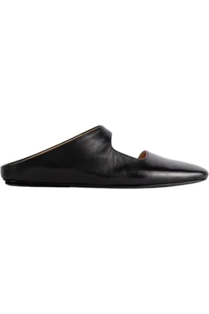 MARSÈLL Buty, Kobieta, Czarny, 36 EU, Czarne Skórzane Sandały