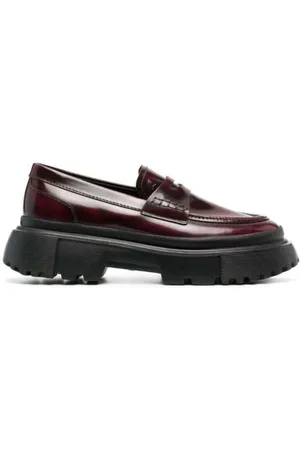 Hogan Buty, Kobieta, Czerwony, 37 1/2 EU, Klasyczny Mokasyn