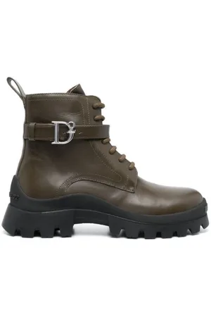 Dsquared2 Buty, Kobieta, Zielony, 36 EU, Statement Combat Styl
