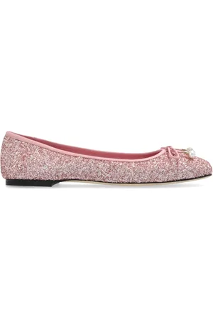 Jimmy Choo Buty, Kobieta, Różowy, 38 1/2 EU, Skóra, Baleriny Elme