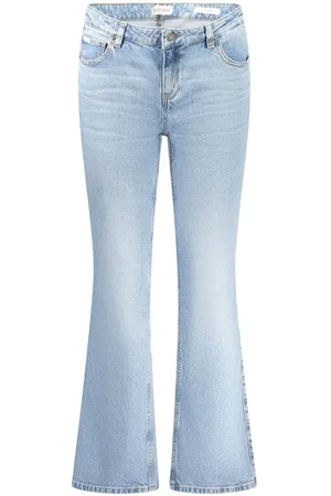 Guess Jeansy, Kobieta, Niebieski, W31 L32, Jasnoniebieskie Bootcut Jeansyy Efekt Prania