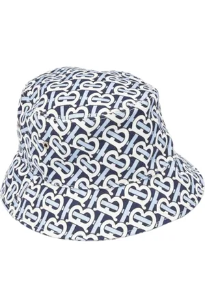 Burberry Pre-owned, Kobieta, Niebieski, ONE SIZE, Pre-owned Cotton hats