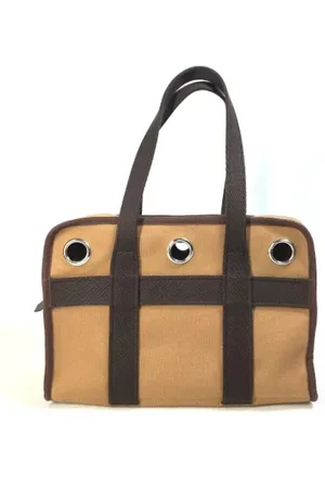 Hermès Pre-owned, Kobieta, brązowy, ONE SIZE, Bawełna, Pre-owned Cotton briefcases
