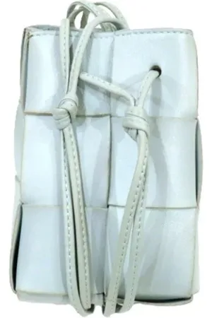 Bottega Veneta Pre-owned, Kobieta, Niebieski, ONE SIZE, Skóra, Pre-owned skórzane torby na ramię