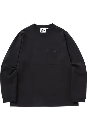 Gramicci Koszulki, Mężczyzna, Czarny, L, Bawełna, Backprint Longsleeve Tee Czarny