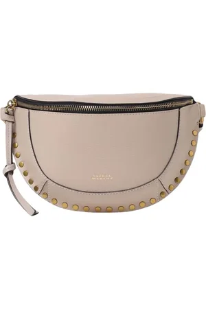 Isabel Marant Torebki, Kobieta, Beżowy, ONE SIZE, Studded Half Moon Pasek Torba