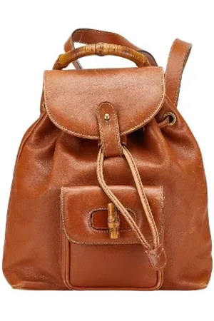 Gucci Pre-owned, Kobieta, brązowy, ONE SIZE, Skóra, Pre-owned Leather backpacks