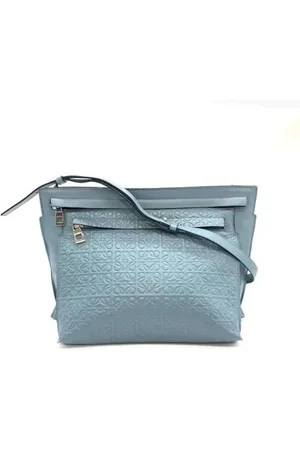 Loewe Pre-owned, Kobieta, Niebieski, ONE SIZE, Skóra, Pre-owned skórzane torby na ramię