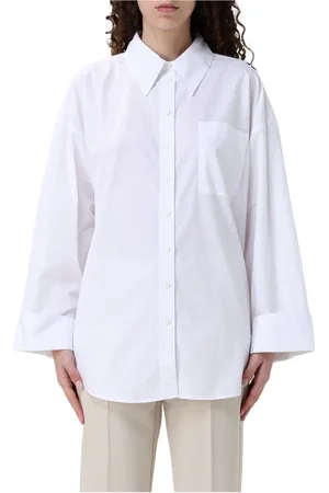 Barbour Bluzki, Kobieta, Biały, S, Biała Koszula z Długim Rękawem
