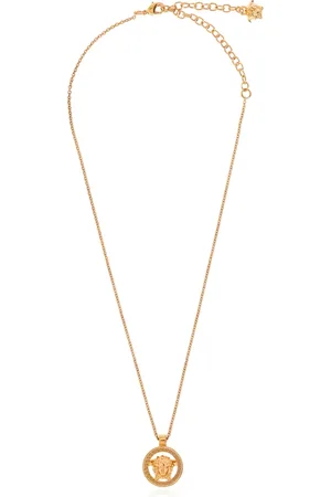 VERSACE Akcesoria, unisex, Żółty, ONE SIZE, Naszyjnik z zawieszką