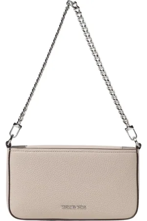Michael Kors Torebki, Kobieta, Beżowy, ONE SIZE, Beżowa Portmonetka z Łańcuszkiem
