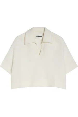 Jil Sander Koszulki, Kobieta, Biały, S, Bawełna, Biała Koszulka Polo