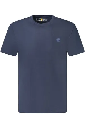 Timberland Koszulki, Mężczyzna, Niebieski, M, Niebieski T-shirt z logo SS