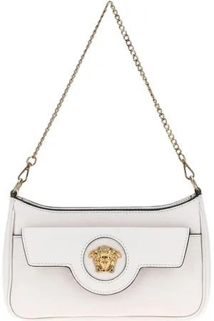 VERSACE Torebki, Kobieta, Biały, ONE SIZE, Różowa Mini Torba Łańcuch Pasek