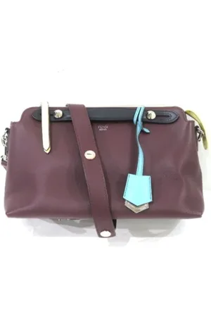 Fendi Pre-owned, Kobieta, Czerwony, ONE SIZE, Skóra, Pre-owned Skórzane torebki