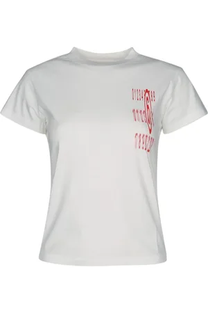 Maison Margiela Koszulki, Kobieta, Biały, M, Casual T-shirty na co dzień