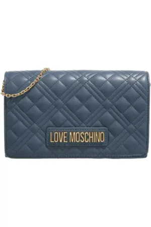 Moschino Torebki, Kobieta, Niebieski, ONE SIZE, Czasowa stylowa torba na ramię