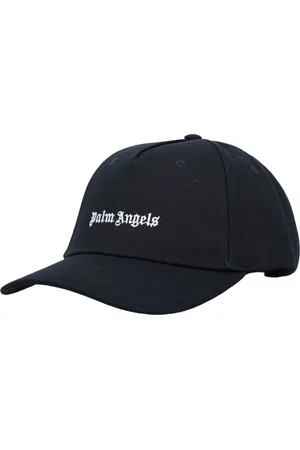 Palm Angels Akcesoria, Mężczyzna, Czarny, ONE SIZE, Czarna Czapka z Logo Aw 24