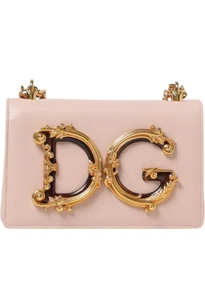 Dolce & Gabbana Torebki, Kobieta, Różowy, ONE SIZE, Różowa Kopertówka z Logo