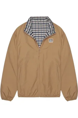 Aquascutum Kurtki, Mężczyzna, brązowy, M, Odwrotna marynarska kurtka z regulowanym kapturem